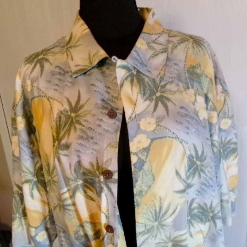 Tommy Bahama Silk Beach Scene Shirt